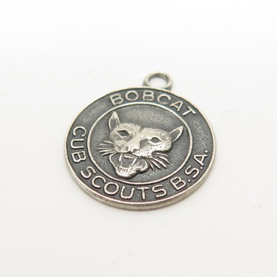 925 Sterling Silver Vintage "Bobcat Cub Scouts BS… - image 4