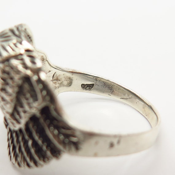 925 Sterling Silver Eagle Head Design Statement M… - image 5