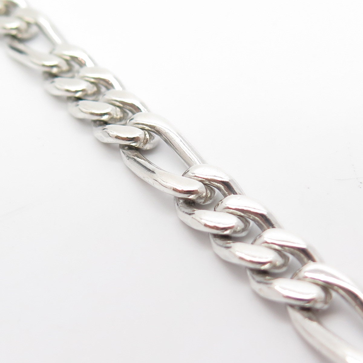 アクセサリー vintage mexico jewelry bracelet 925 gold Taxco Mexican 925 Sterling Silver Curb Chain Bracelet 7.5