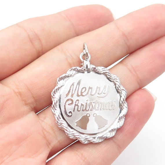 925 Sterling Silver Vintage Elco Merry Christmas … - image 1