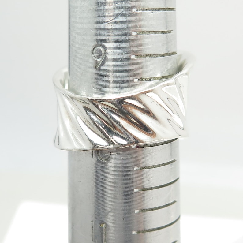 ROBERT LEE MORRIS 925 Sterling Silver Vintage Modernist Ring Size 10 Etsy