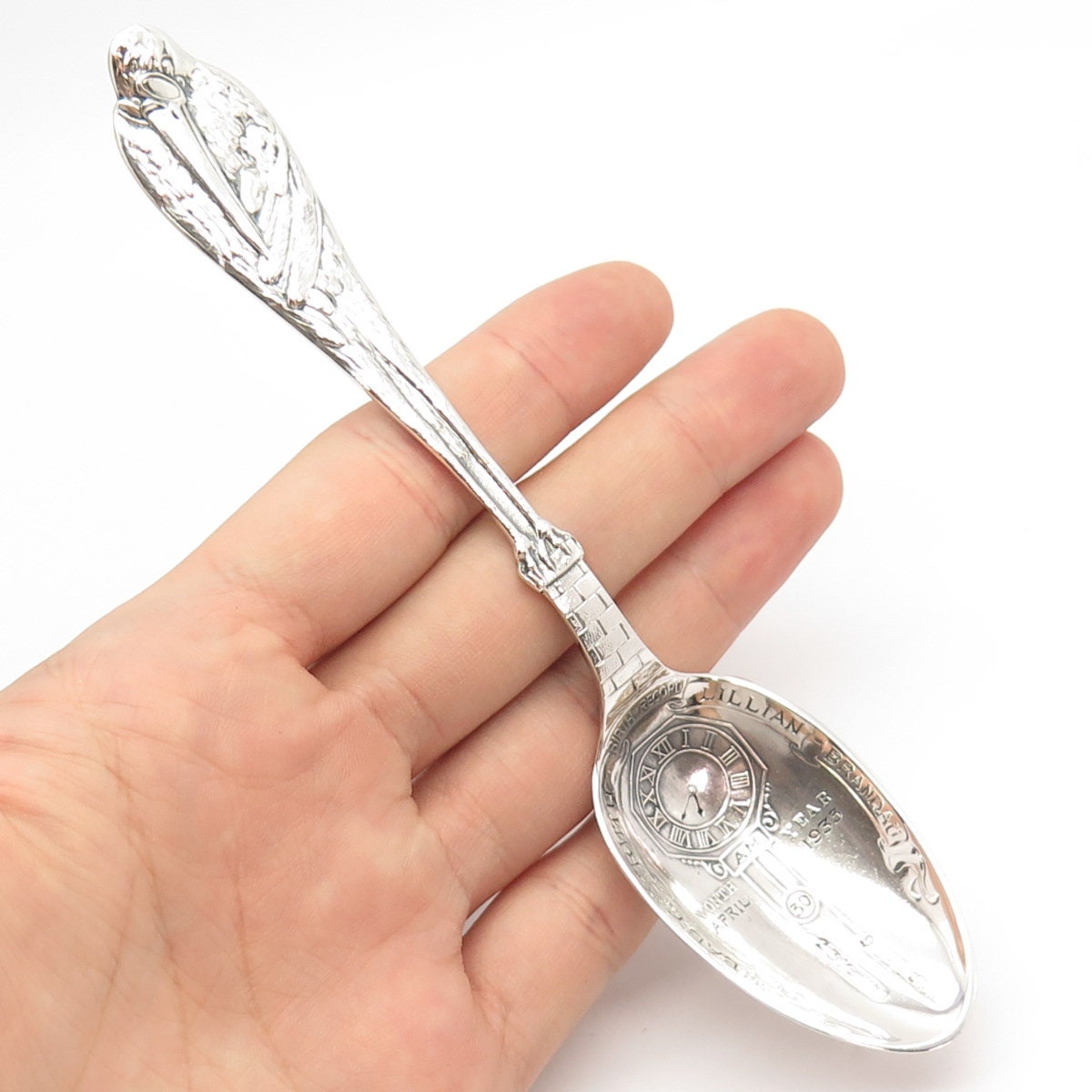 純銀製　アンティーク　ベビースプーン　REED & BARTON 925 Sterling Silver Vintage Reed and Barton 