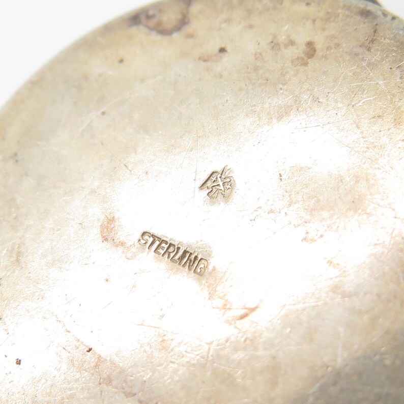 Signed Vtg 925 Sterling Silver Pill Box Case
