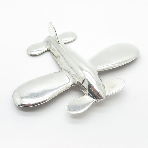 925 Sterling Silver Vintage Mexico Helicopter Pin… - image 6