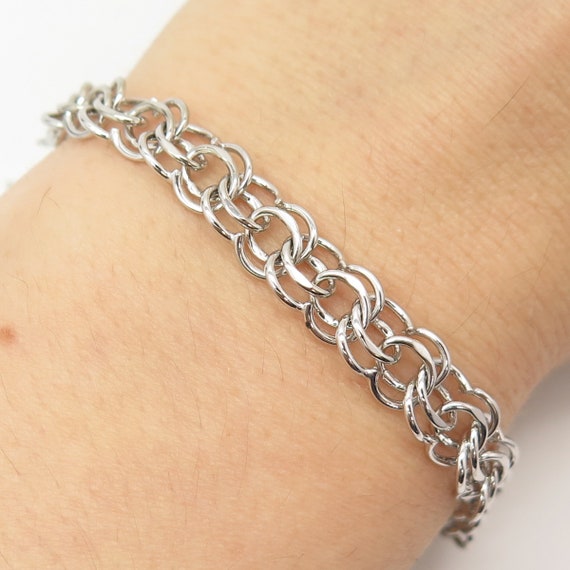 アクセサリー Vintage Silver 925 Multi Links Bracelet Vintage Silver 925 Multi-Link Bracelet