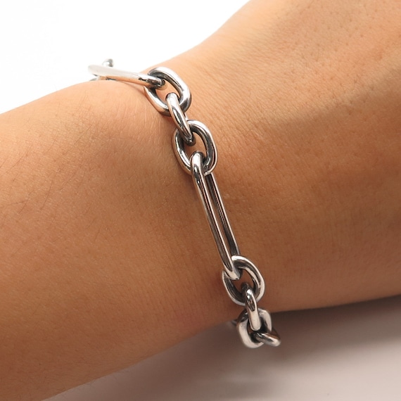 Vintage Silver Toggle Chain Bracelet 925 【公式通販】