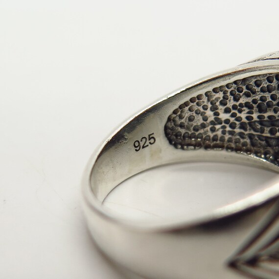 アクセサリー vintage ring 925 silver 925 Sterling Silver Vintage Ornate / Textured Band Ring Size