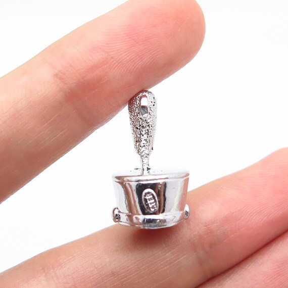 925 Sterling Silver Vintage Kinney Cap Charm Pend… - image 2