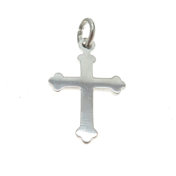 WELLS 925 Sterling Silver Antique Art Deco Cross … - image 4