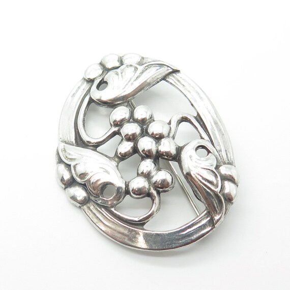 925 Sterling Silver Vintage Coro Moonlight Grapes… - image 5