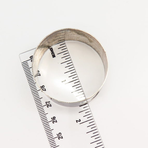 925 Sterling Silver Vintage Napkin Ring - image 2