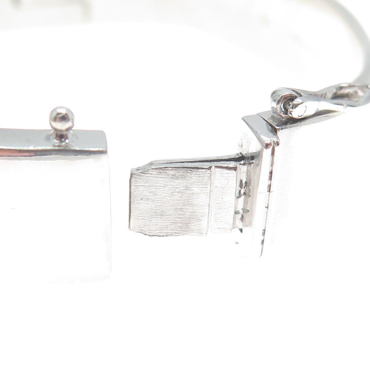 MONTBLANC 925 Sterling Silver Vintage Crisscross Bangle Bracelet 7