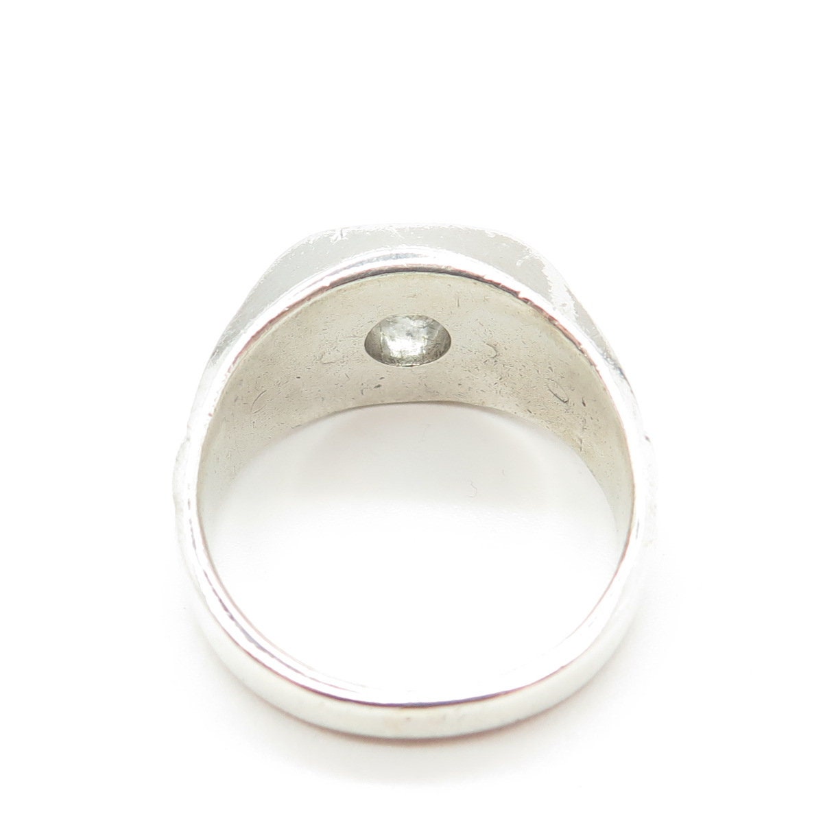 VARGAS 925 Sterling Silver Vintage Round-cut C Z 