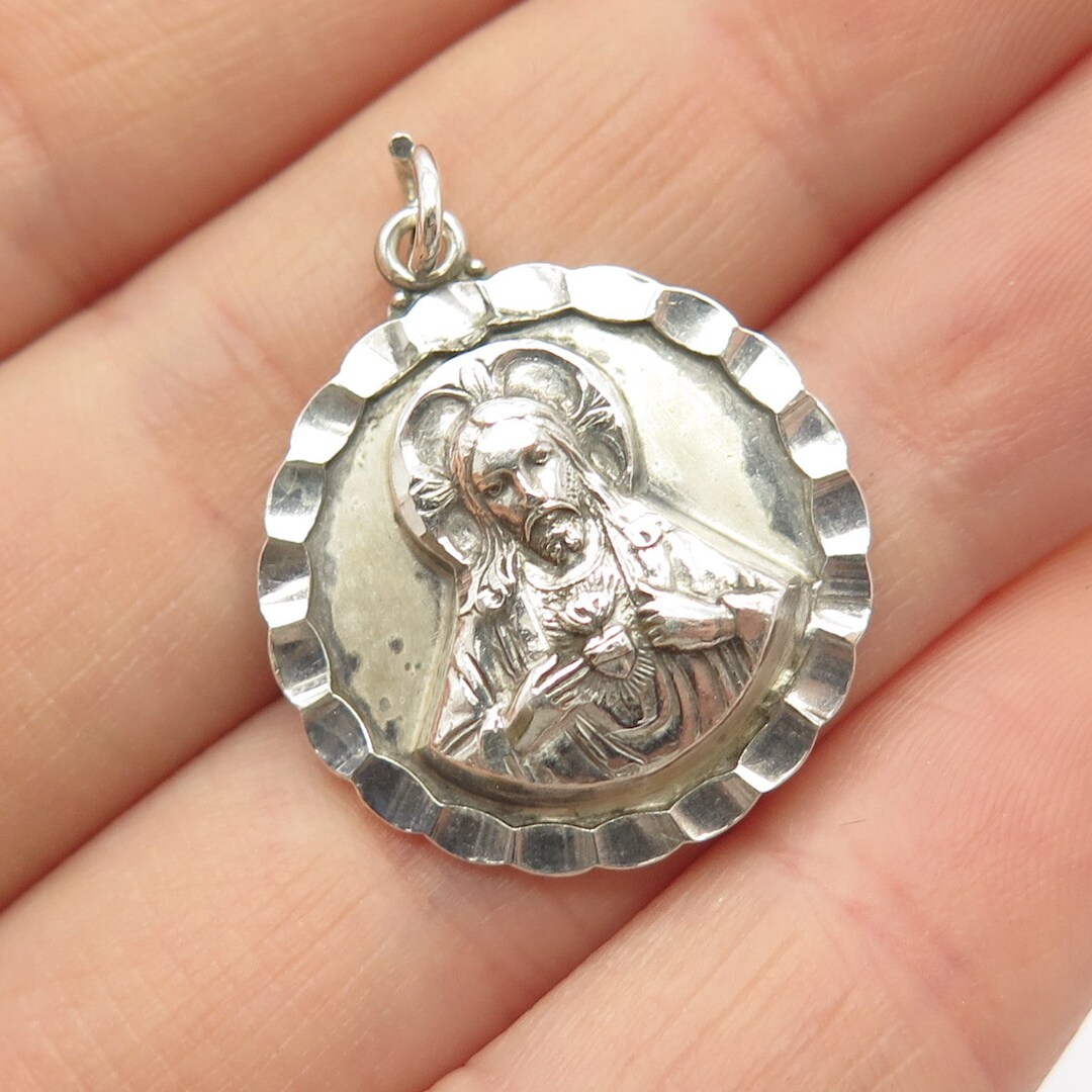 925 Sterling Silver Vintage Creed Religious Theme Charm Pendant - Etsy
