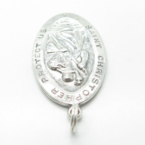 CHAPEL 925 Sterling Silver Vintage Saint Christop… - image 6