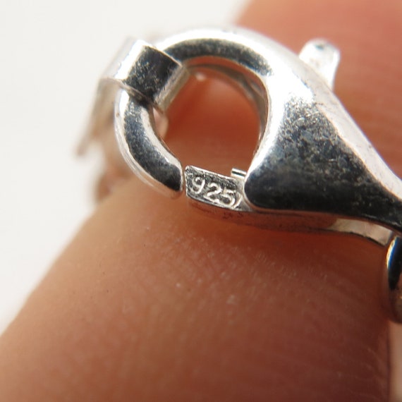 925 Sterling Silver Vintage Italy SU Cable Link Bracelet 6.75