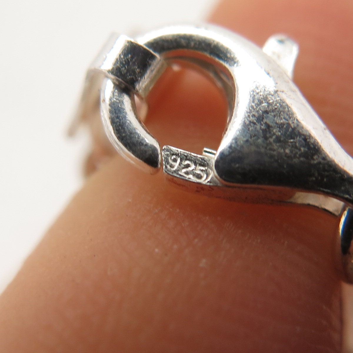 925 Sterling Silver Vintage Italy SU Cable Link Bracelet 6.75