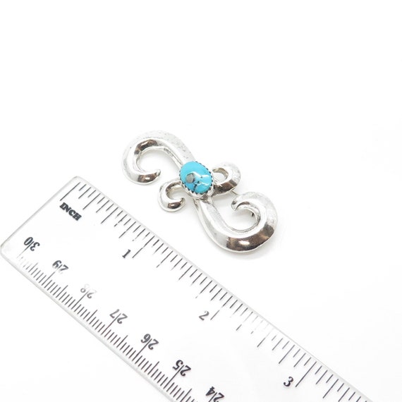 925 Sterling Silver Southwestern Real Turquoise G… - image 3