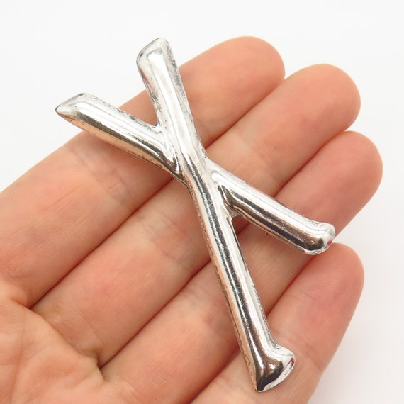 925 Sterling Silver Vintage Mexico Letter "X" Ini… - image 1