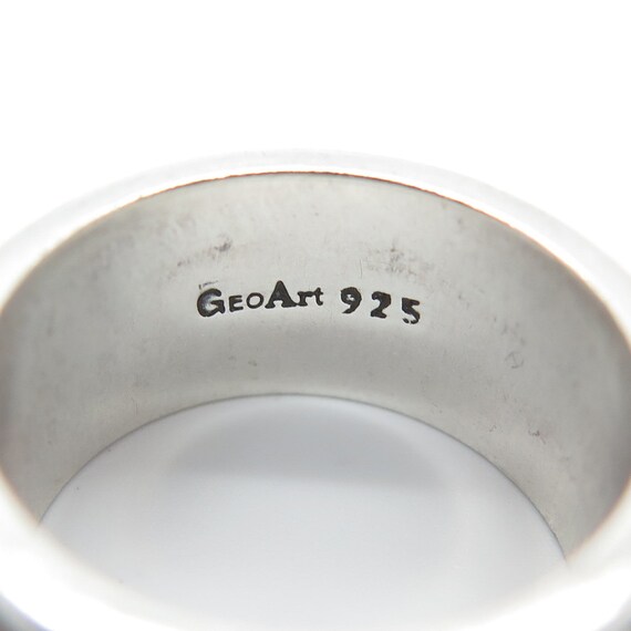 925 Sterling Silver Vintage GeoArt Braided Rotati… - image 4