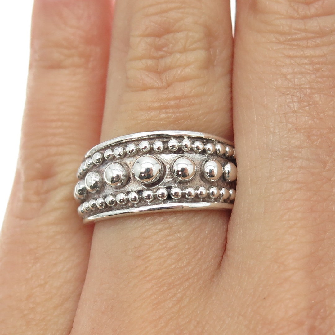 売れ筋・人気アイテム 商品 925 Sterling Silver Vintage Ring Size 6.75 - Etsy 14号～