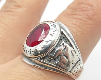 アクセサリー AMBUSH CLASS RING SILVER RED AMBUSH CLASS RING SILVER RED AMBUSH CLASS RING SILVER RED