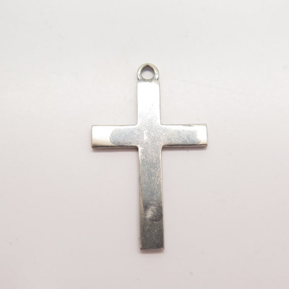 925 Sterling Silver Vintage BOJAR Cross Pendant - image 4