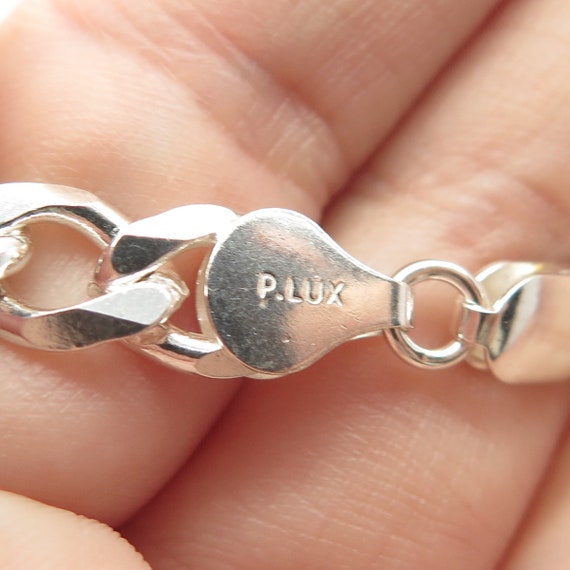 925 Sterling Silver Vintage Italy P. Lux Figaro Chain 925 Sterling Silver Vintage Italy P. Lux Figaro Chain