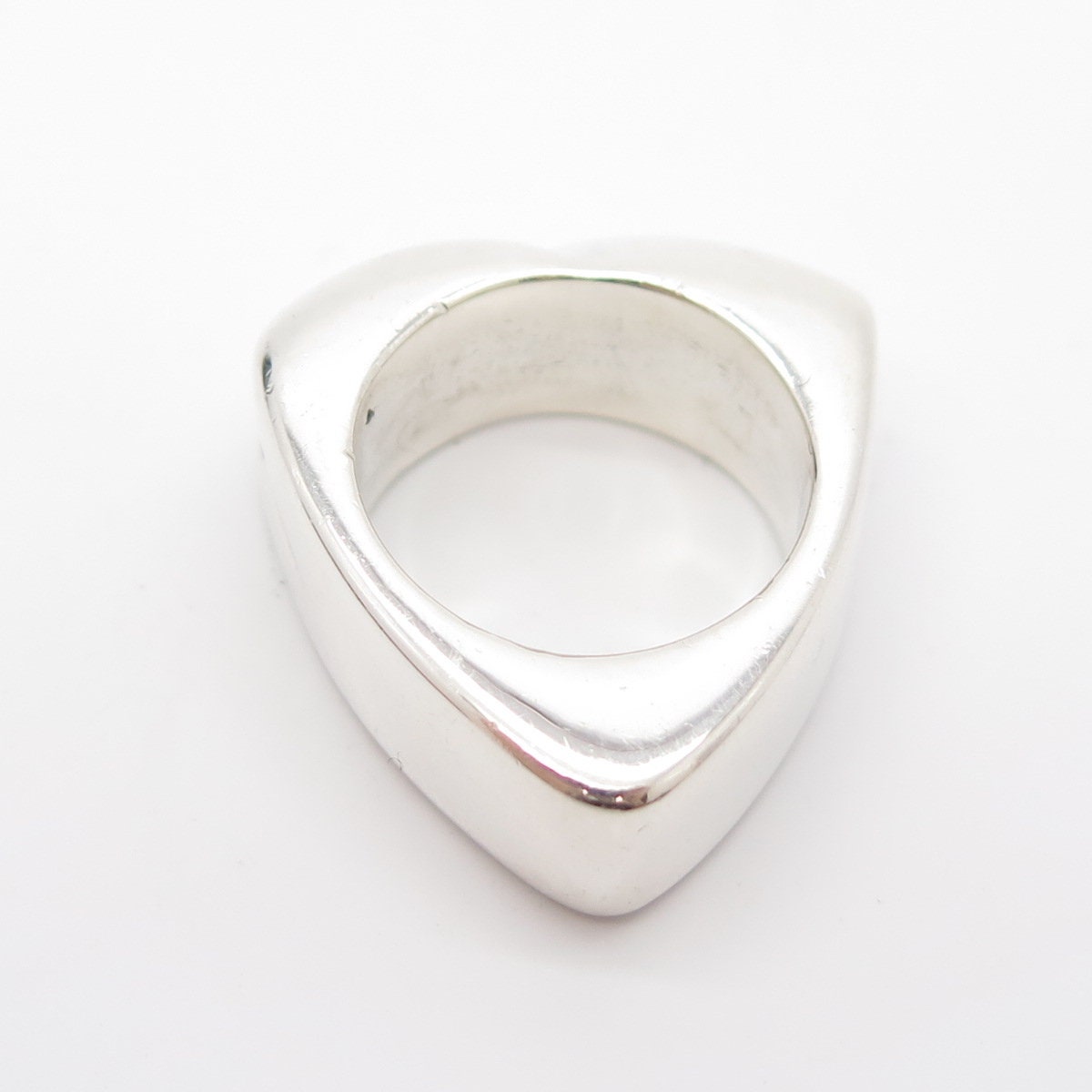 Bague moderniste en forme de spirale avec relief en argent 925 - Beaux