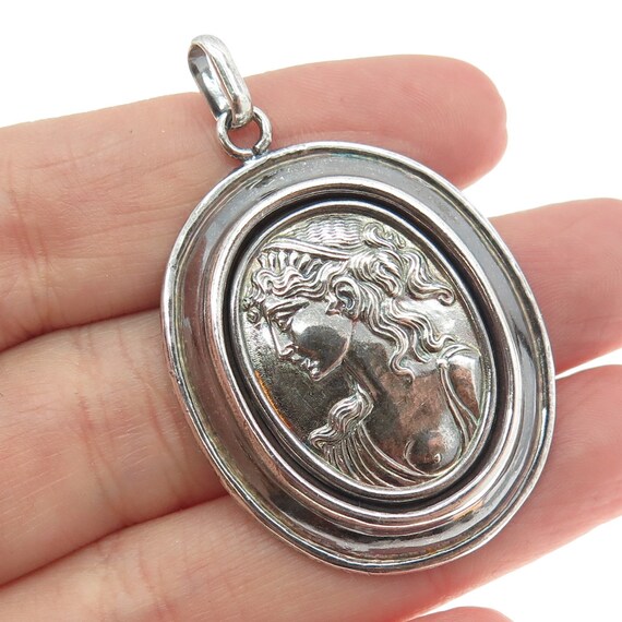 925 Sterling Silver Vintage Art-Nouveau Girl Penda