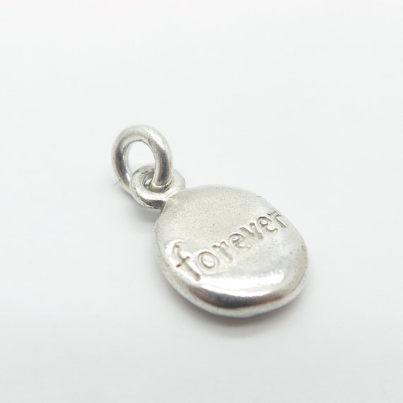 925 Sterling Silver Vintage "Forever" Minimalist … - image 4