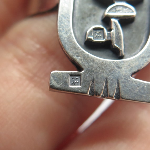 925 Sterling Silver Vintage Egyptian Cartouche Ri… - image 7