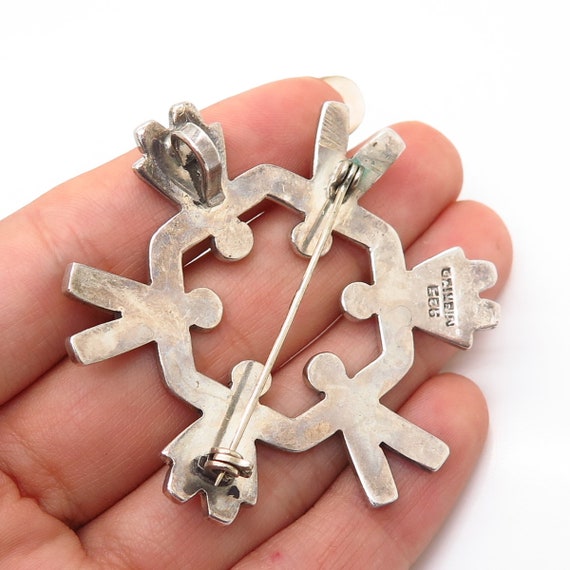 925 Sterling Silver Vintage Mexico Symbol of Unity Pi… - Gem