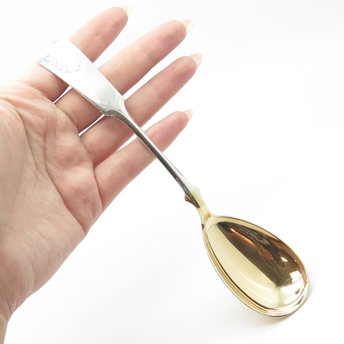 邦楽 spoon Silverlight silver curved spoon