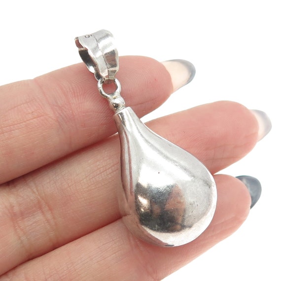 925 Sterling Silver Vintage Teardrop Perfume Bott… - image 2