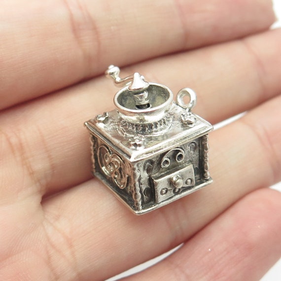 925 Sterling Silver Antique Art Deco Coffee Grind… - image 1