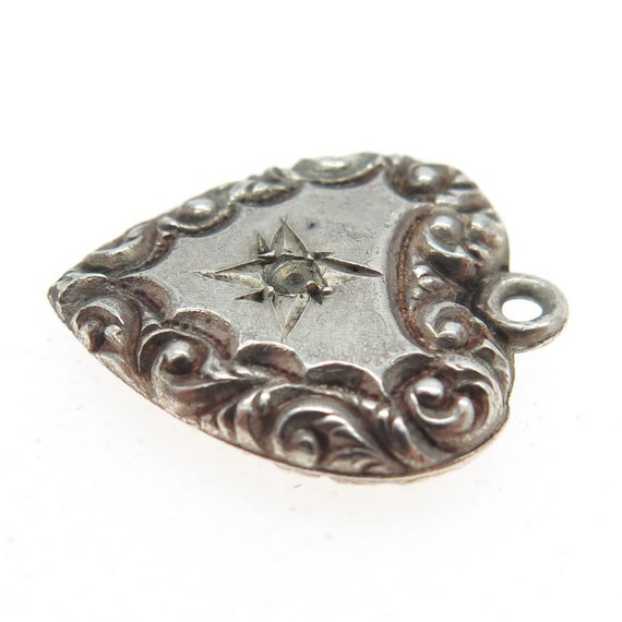 925 Sterling Silver Antique Victorian Repousse He… - image 5