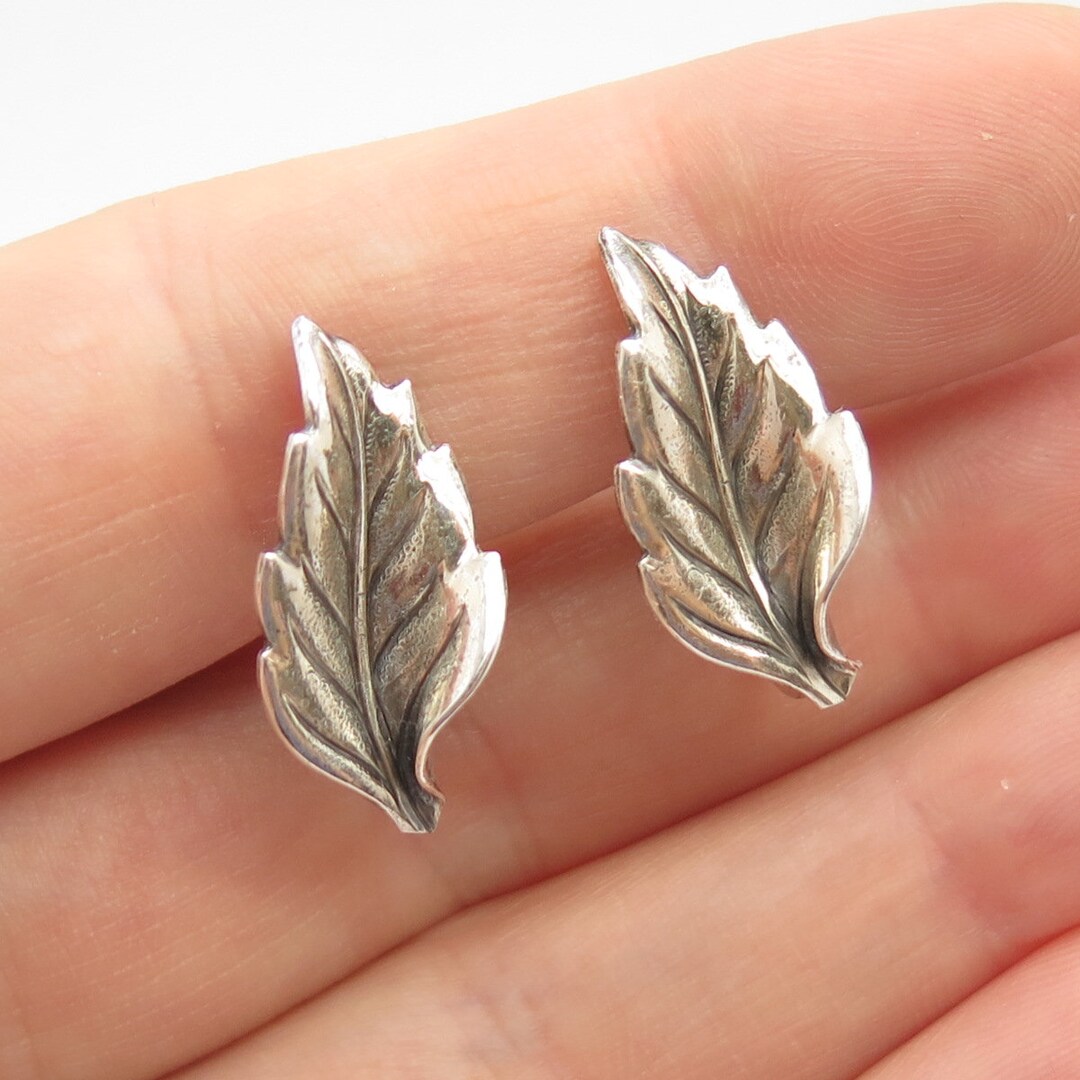 Mid Century 1960's Sterling Silver 925 Screw Back Earrings Pin Set Sig –  Rogue's Estate Jewelry and Antiques