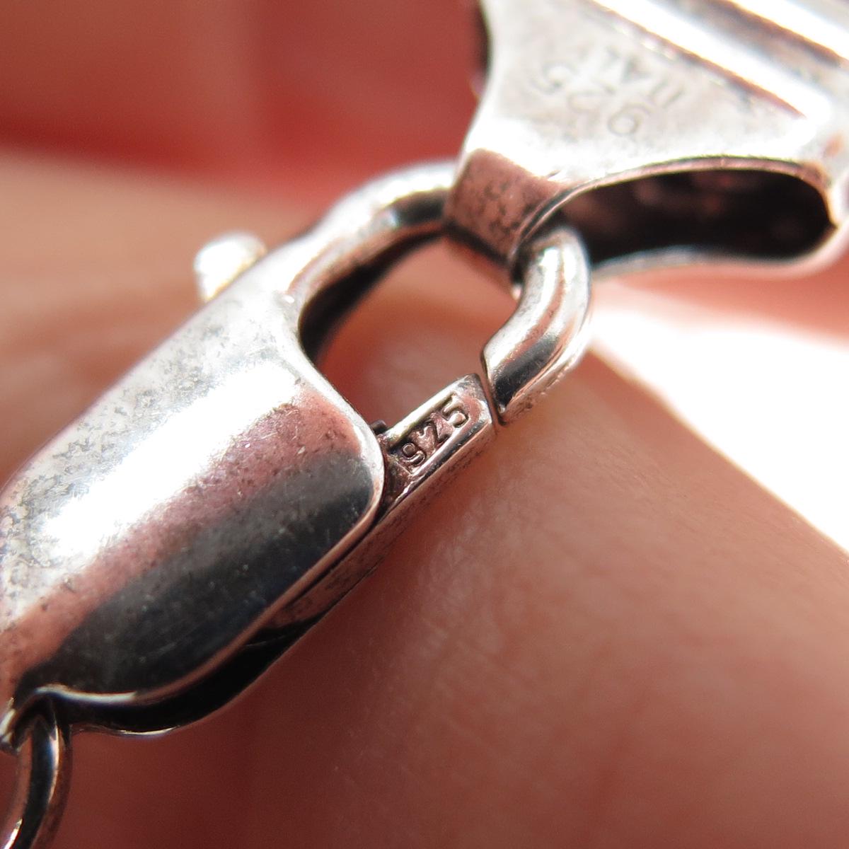 925 Sterling Silver Vintage Italy Anchor Mariner Link Bracelet
