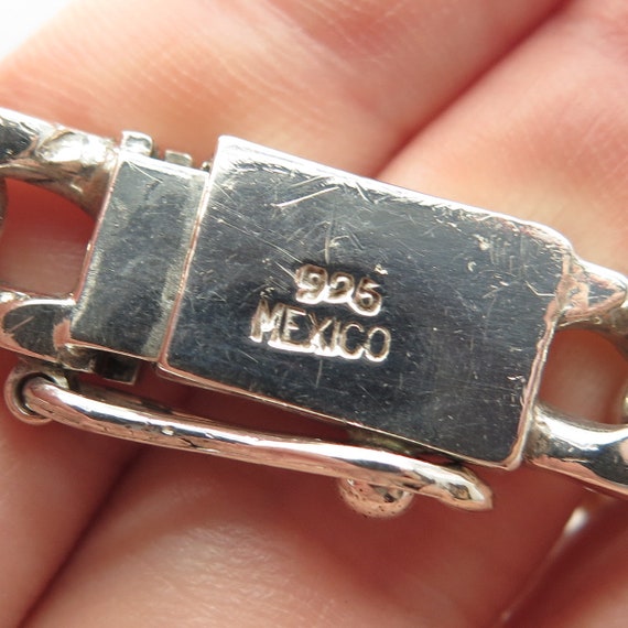 925 Sterling Silver Vintage Mexico Figaro Link Bracelet 8.5 925 Sterling Silver Vintage Mexico Figaro Link Bracelet 8.5