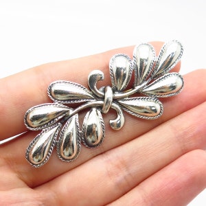 925 Sterling Silver Vintage Danecraft Modernist Pin Brooch