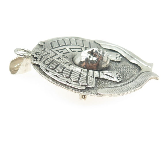 925 Sterling Silver Vintage Mexico Aztec Goddess … - image 6