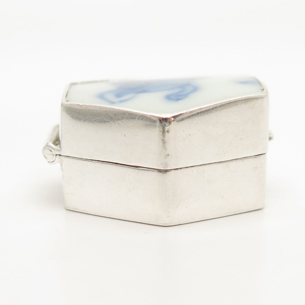 925 Sterling Silver Vintage Ceramic Box / Case - Etsy