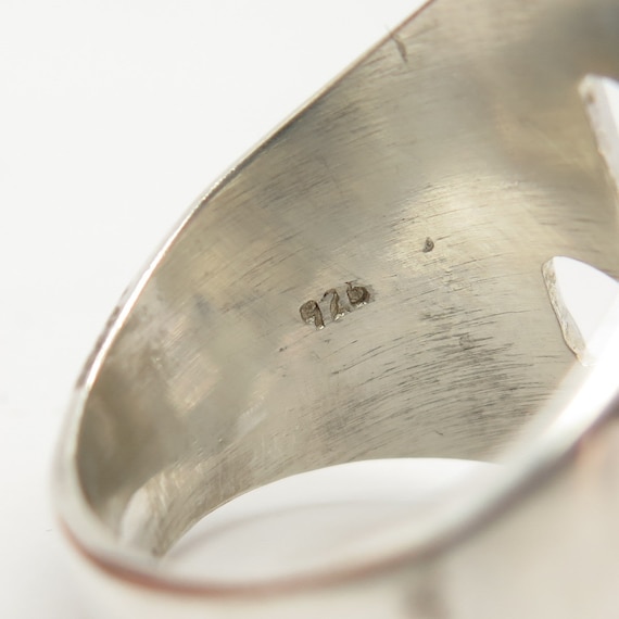 925 Sterling Silver Vintage Mexico Open Cross Design Ring - Etsy