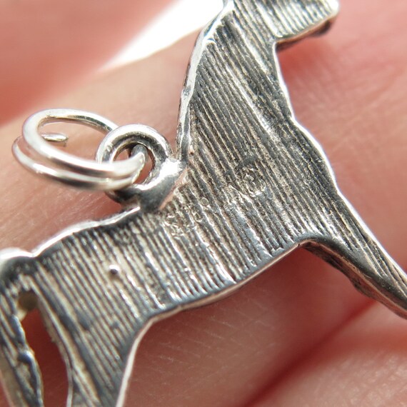 925 Sterling Silver Vintage Horse Pendant - image 7