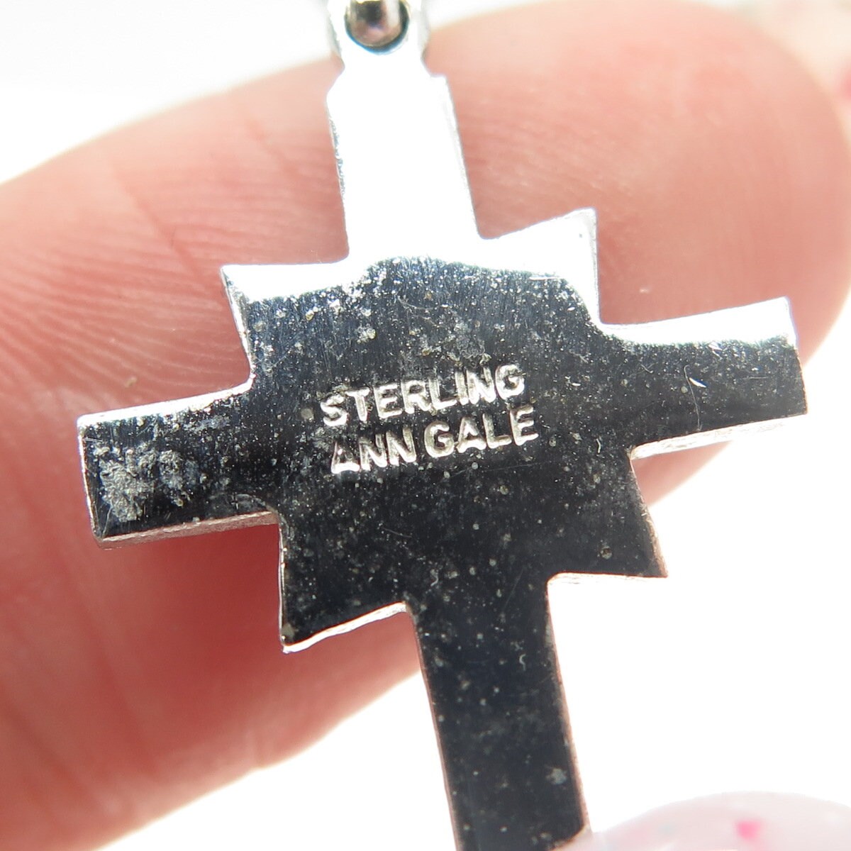 Collana in argento sterling con onice nero