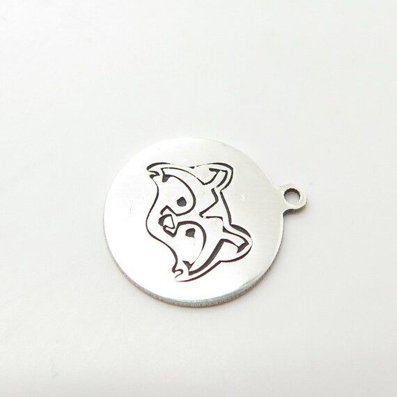925 Sterling Silver USA Two In Town Raccoon Charm… - image 5