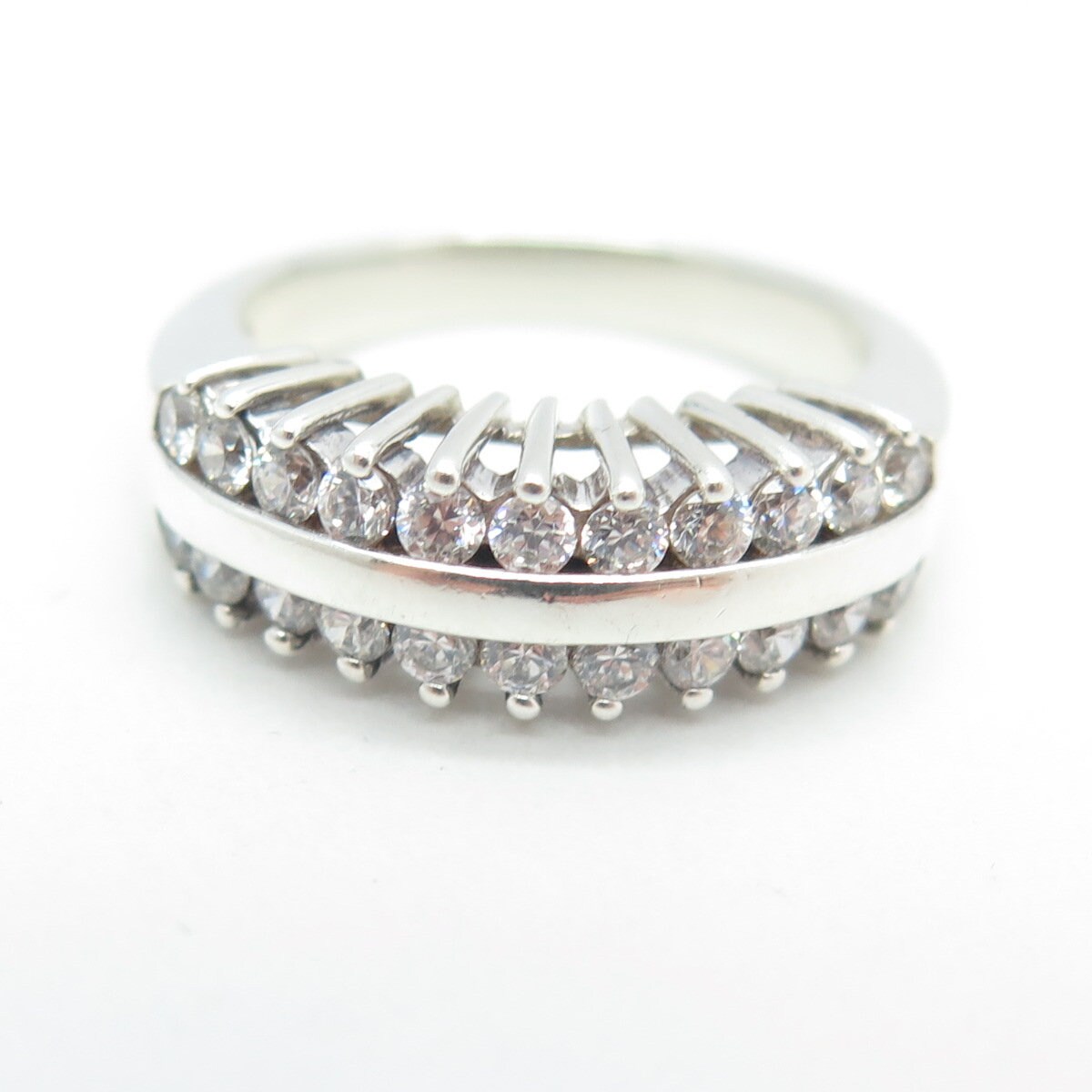 Vintage Sterling Silver Filigree Adjustable Ring 7.5