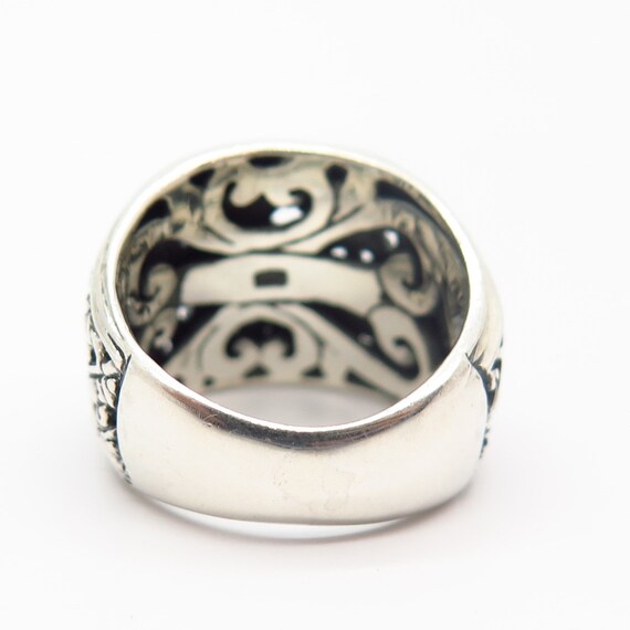 925 Sterling Silver Zircon Cutout Ring