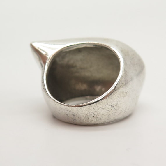 925 Sterling Sillver Vintage Mexico Modernist Dom… - image 4